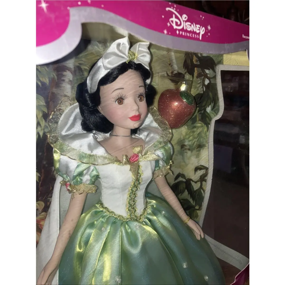 Disney Princess Snow White Brass Key Collectible Keepsake Porcelain Doll