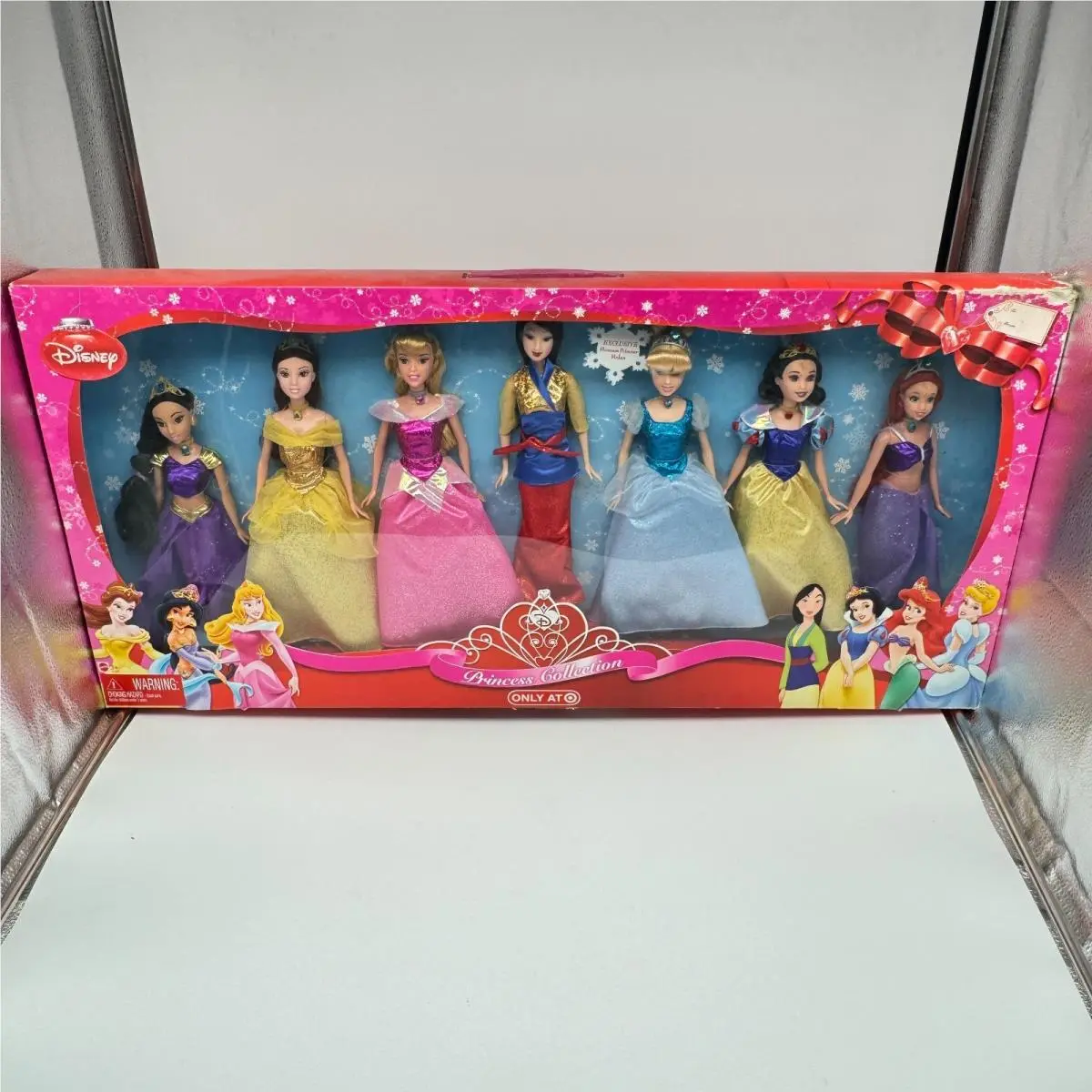 2008 Mattel Disney Princess Collection 7 Doll Set Target Exclusive Mulan Nrfb