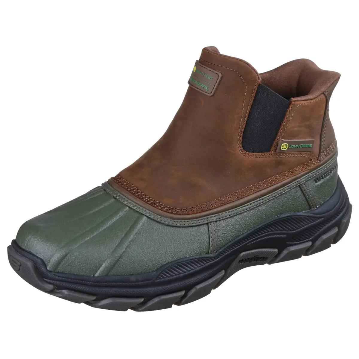 Men`s Respected-langdon Rain Boot Green 7.5 X-wide green by Skechers