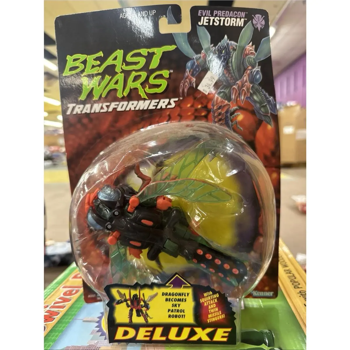 Transformers Beast Wars Jetstorm Mosc 1997 Rare Evil Predacon Nip Toy Figure