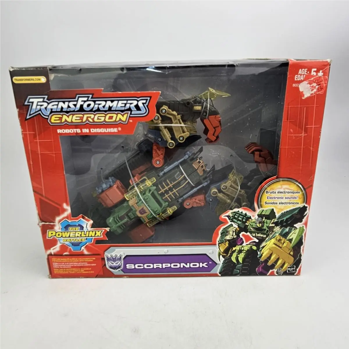 Transformers Energon Scorponok 2004 Powerlinx Battles