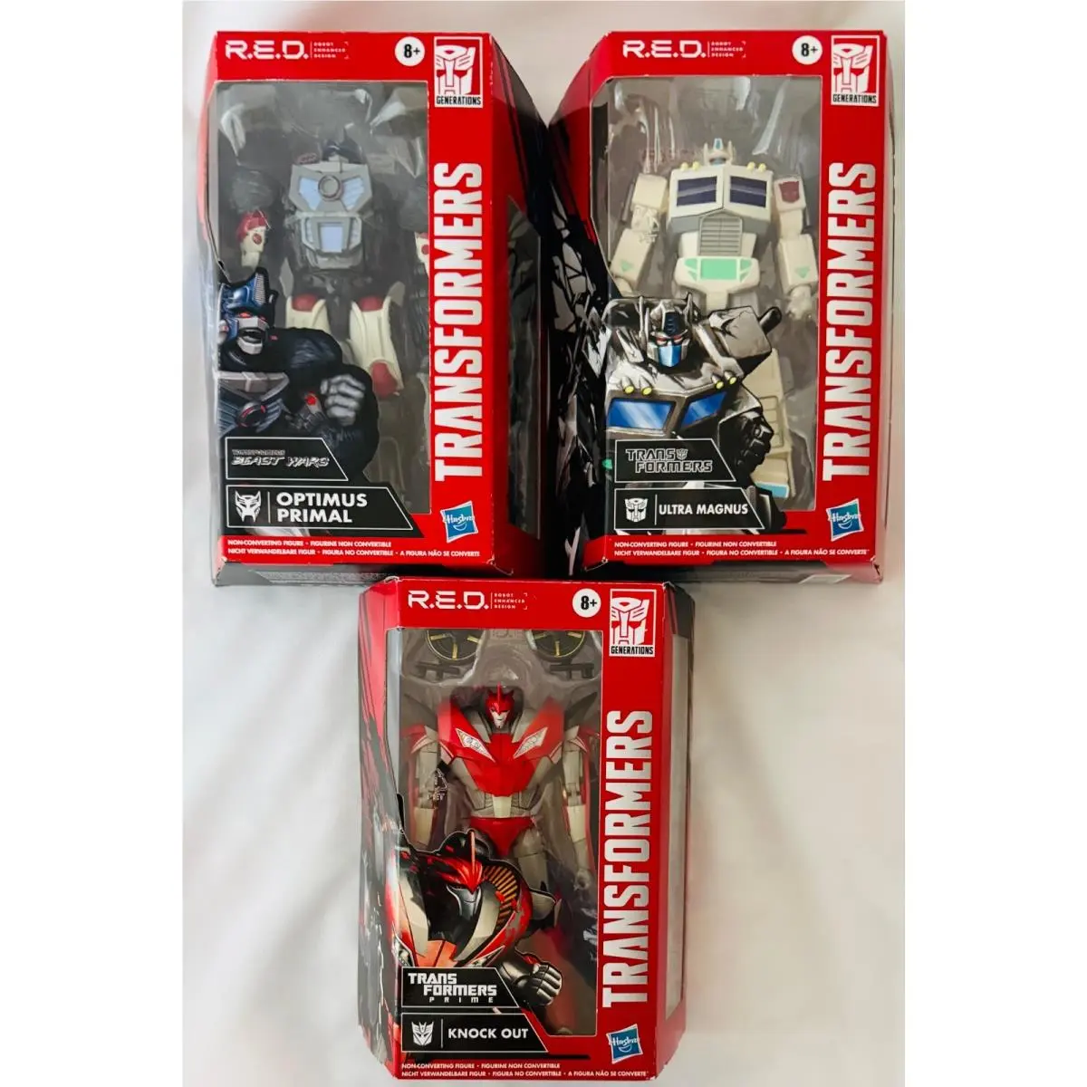Transformers Prime R.e.d. Knock Out Optimus Primal Ultra Magnus
