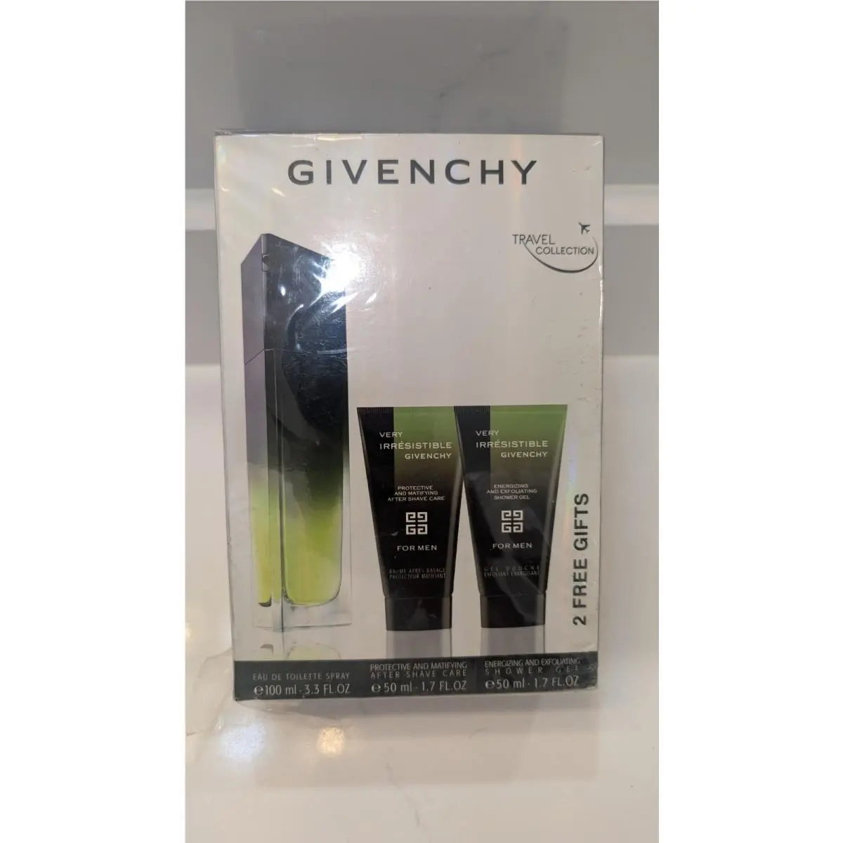 Givenchy Very Irresistible Men Fragrance Gift Set Edt 100ml 3.3 oz 2 Travel Gift