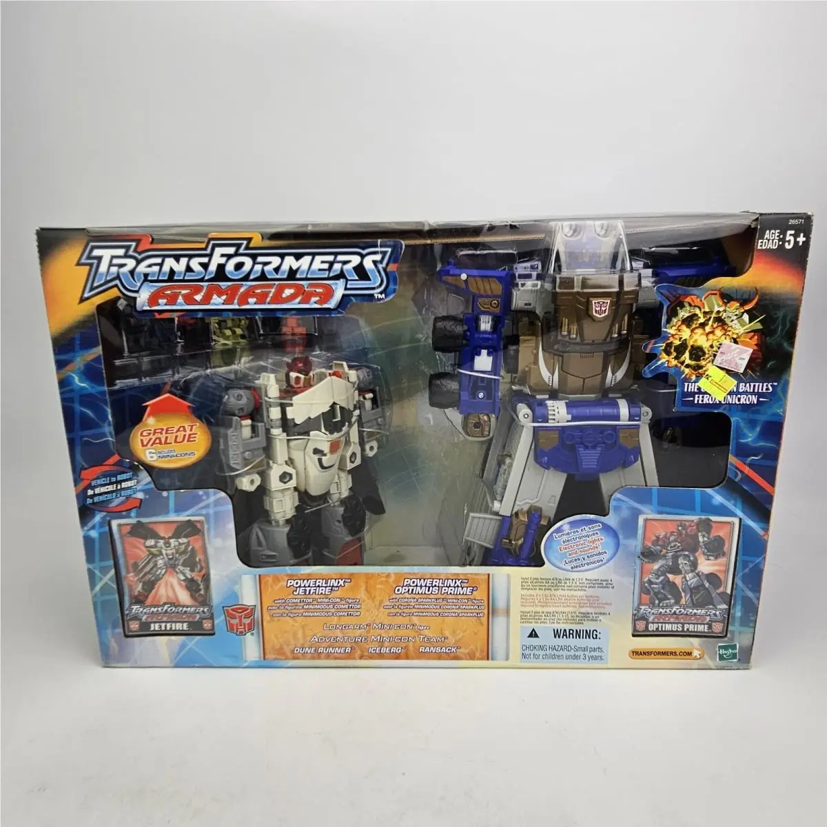 Transformers Armada Powerlinx Optimus Prime Jetfire K-mart Exclusive