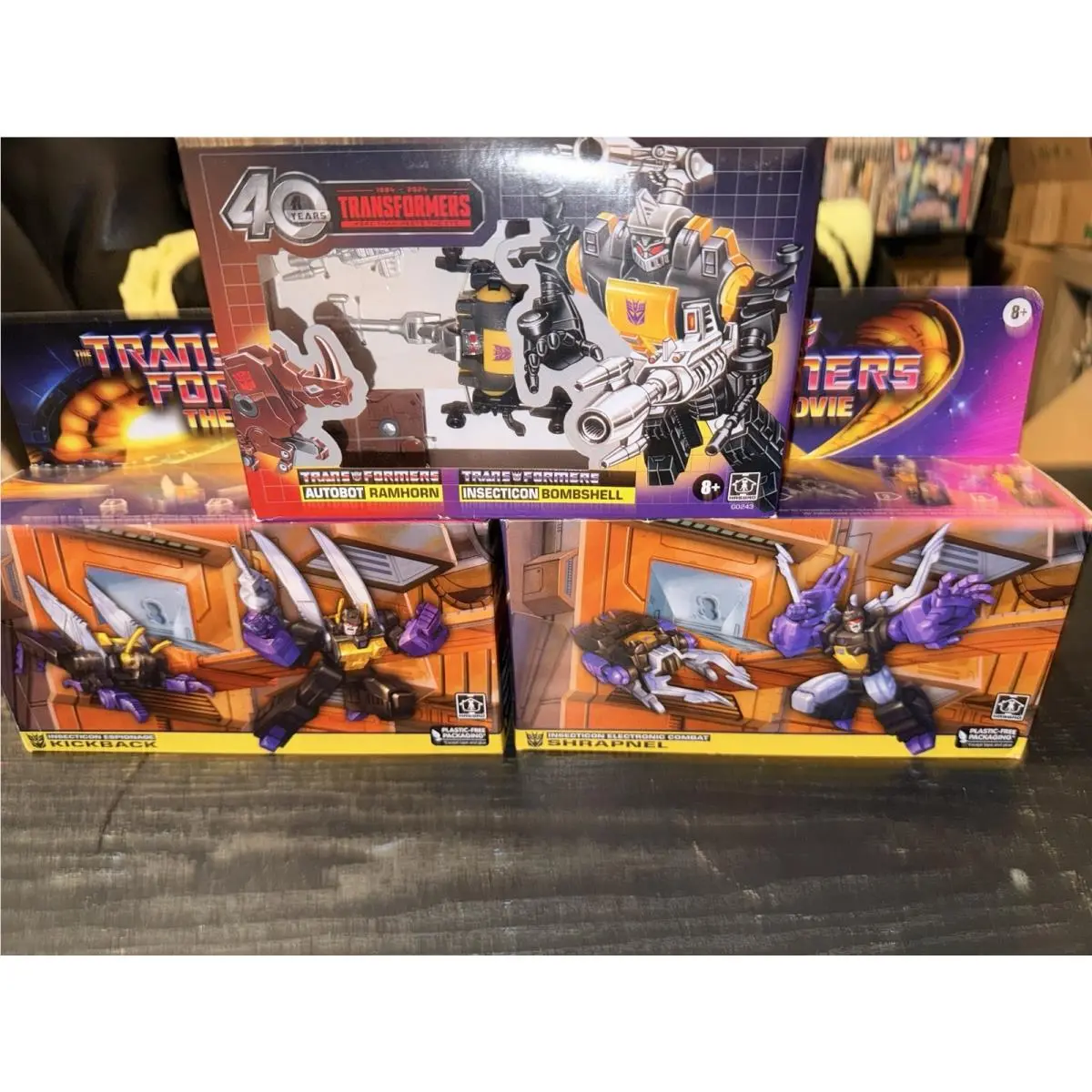 Transformers Insecticons Kickback Bombshell and Shrapnel G1 Reissue The Movie