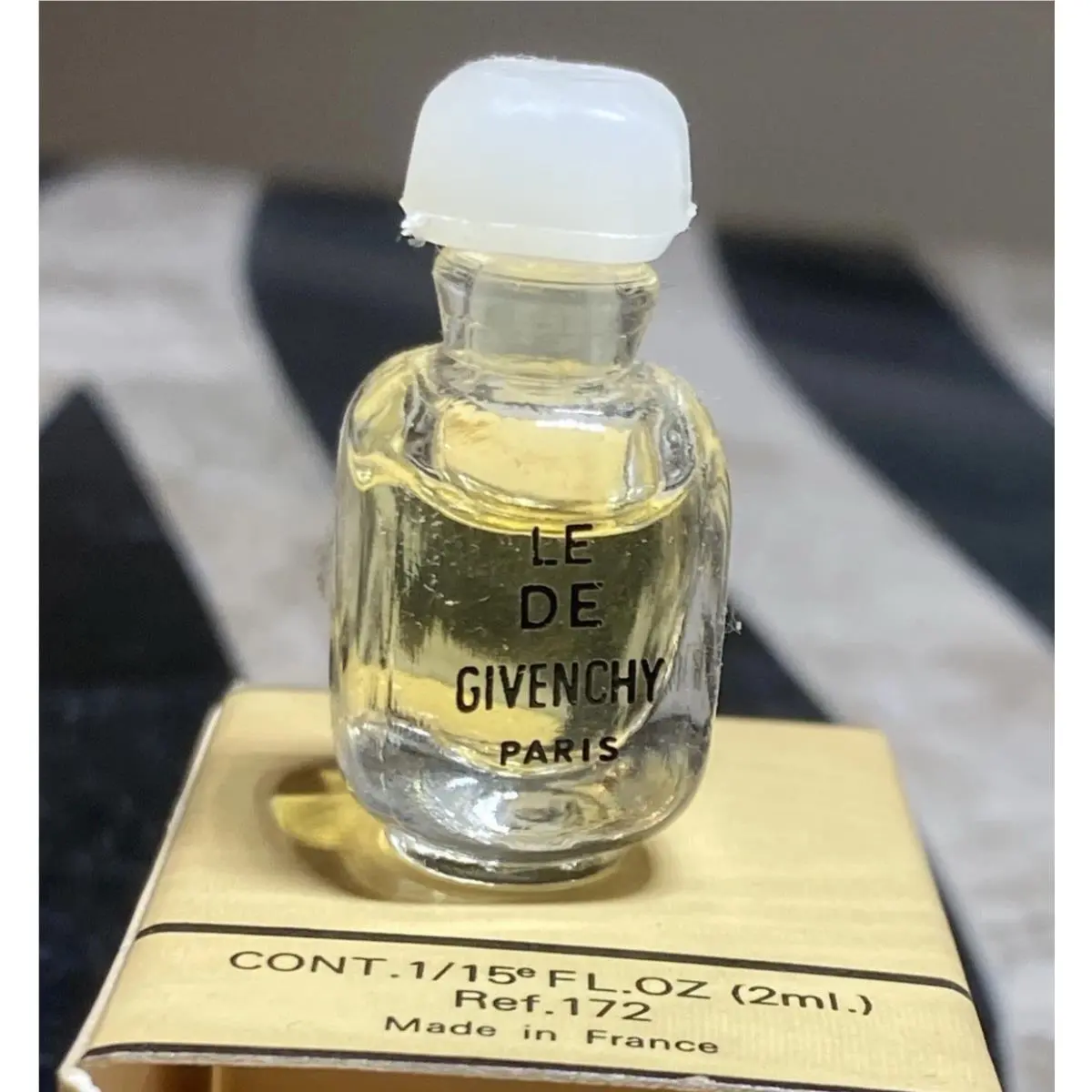 Vintage Le Eau De  Paris France Perfume Mini 2 ml 0.06 Fl Oz 1960s by Givenchy