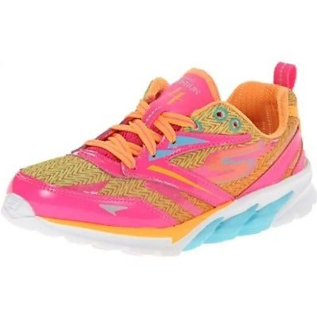 Skechers Kid Youth Go Run Reflective Lace Up Athletic Running Shoe Sneakers