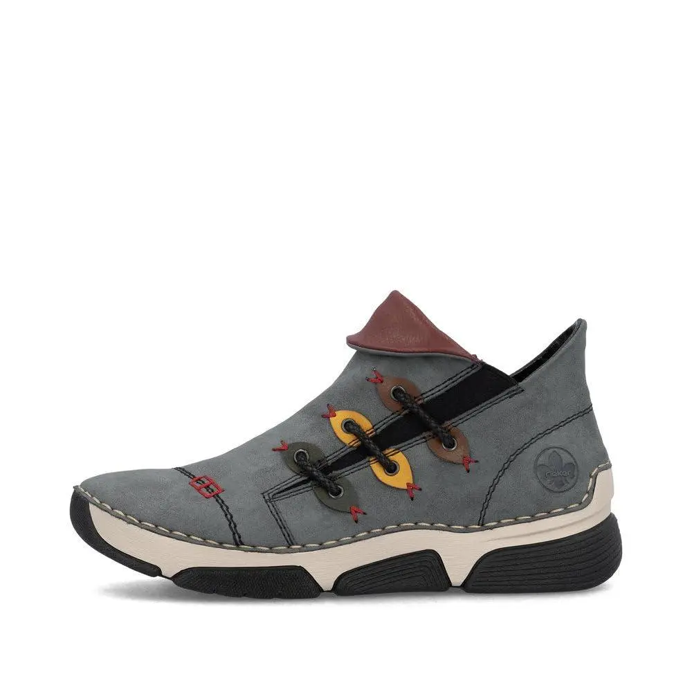 Rieker shoes - 45983 - 45983 - jeans forest honig brandy wine 2