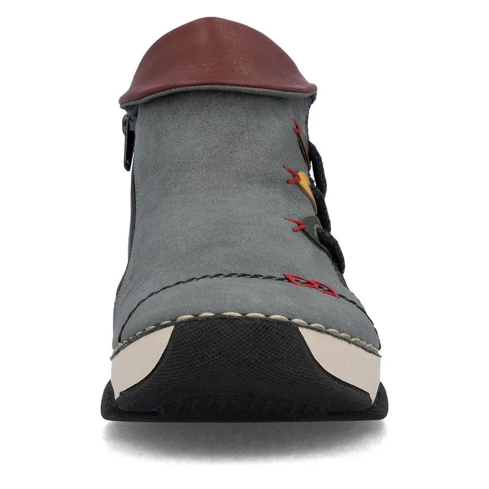 Rieker shoes - 45983 - 45983 - jeans forest honig brandy wine 4