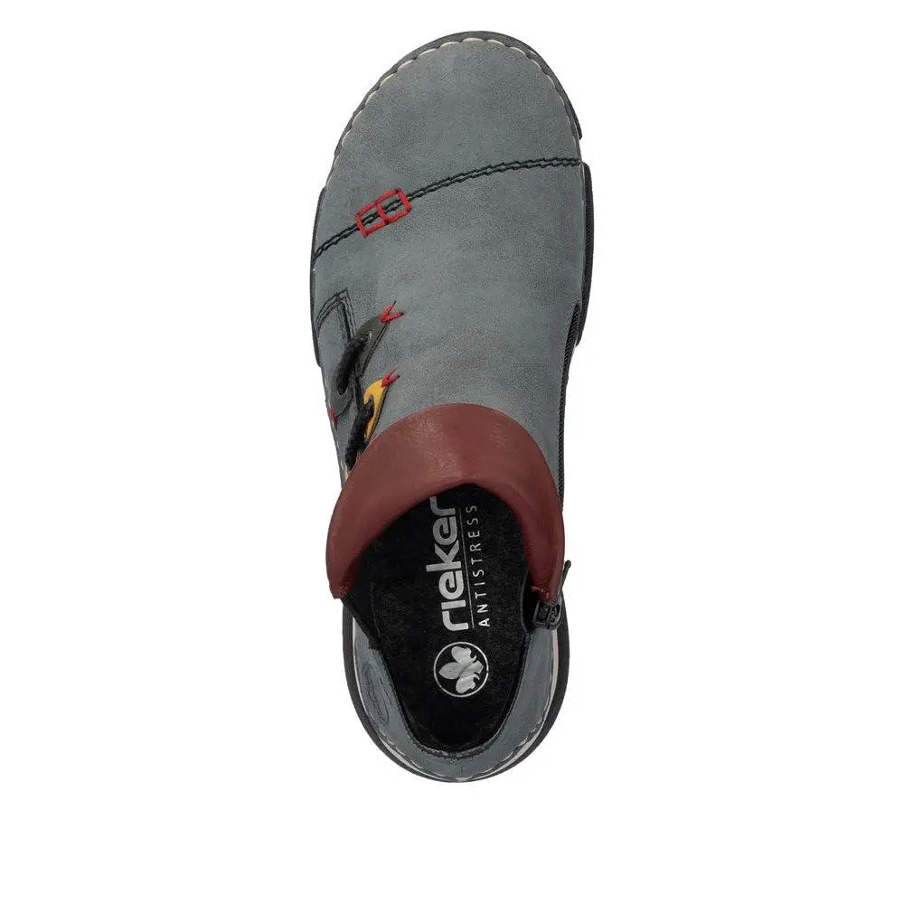 Rieker shoes - 45983 - 45983 - jeans forest honig brandy wine 6