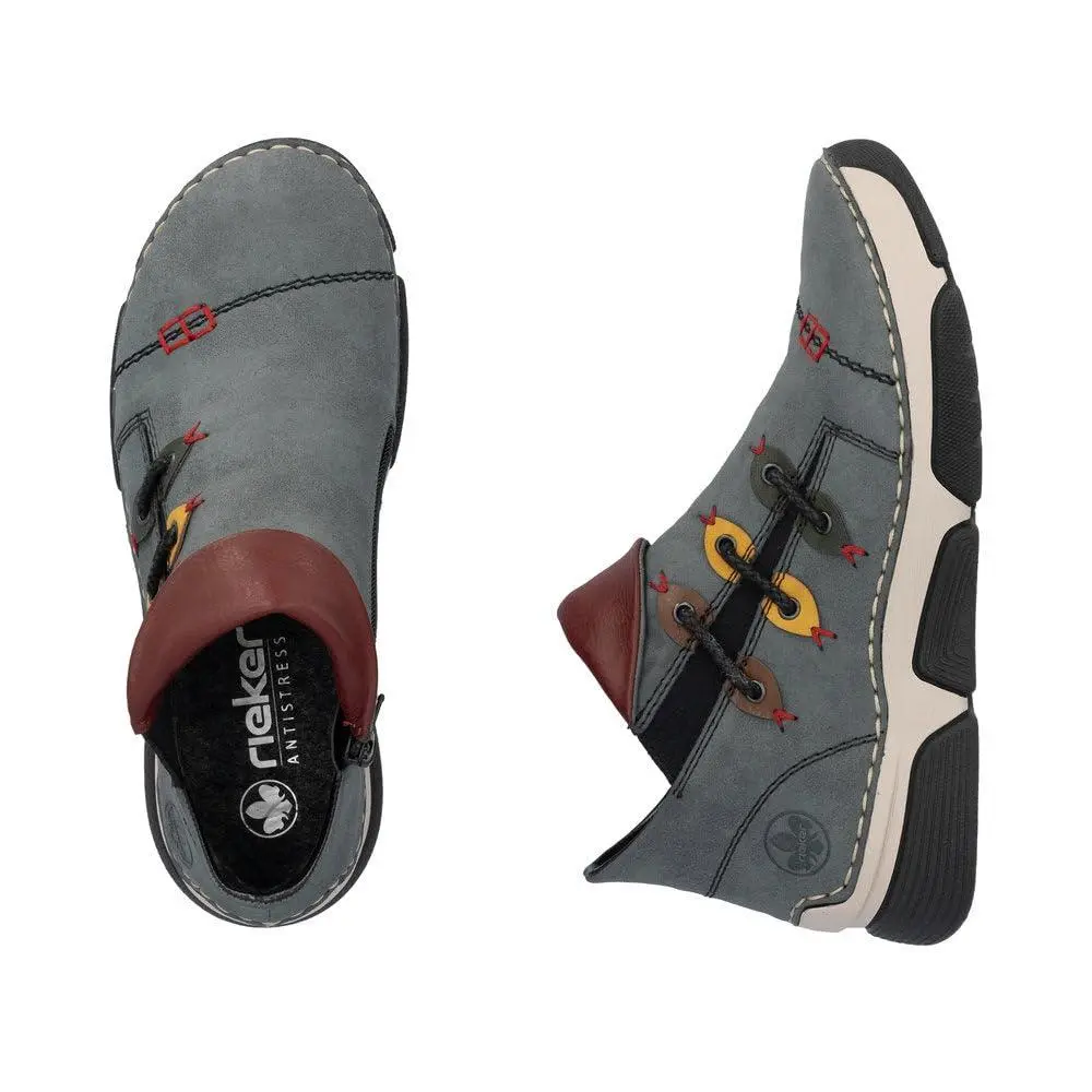 Rieker shoes - 45983 - 45983 - jeans forest honig brandy wine 7