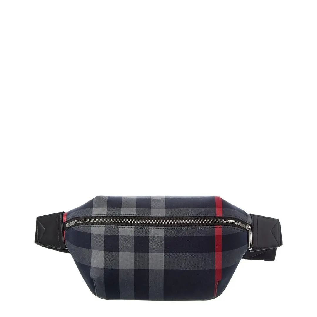 Check Canvas Belt Bag Men`s Os by Burberry