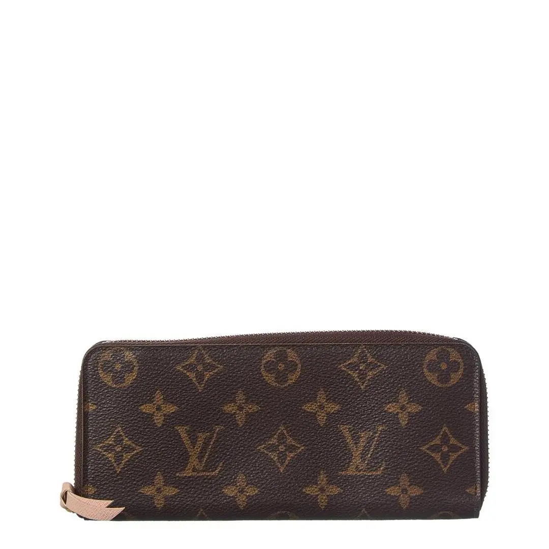 Louis Vuitton Brown Monogram Coated Canvas Clemence Wallet Pre-loved