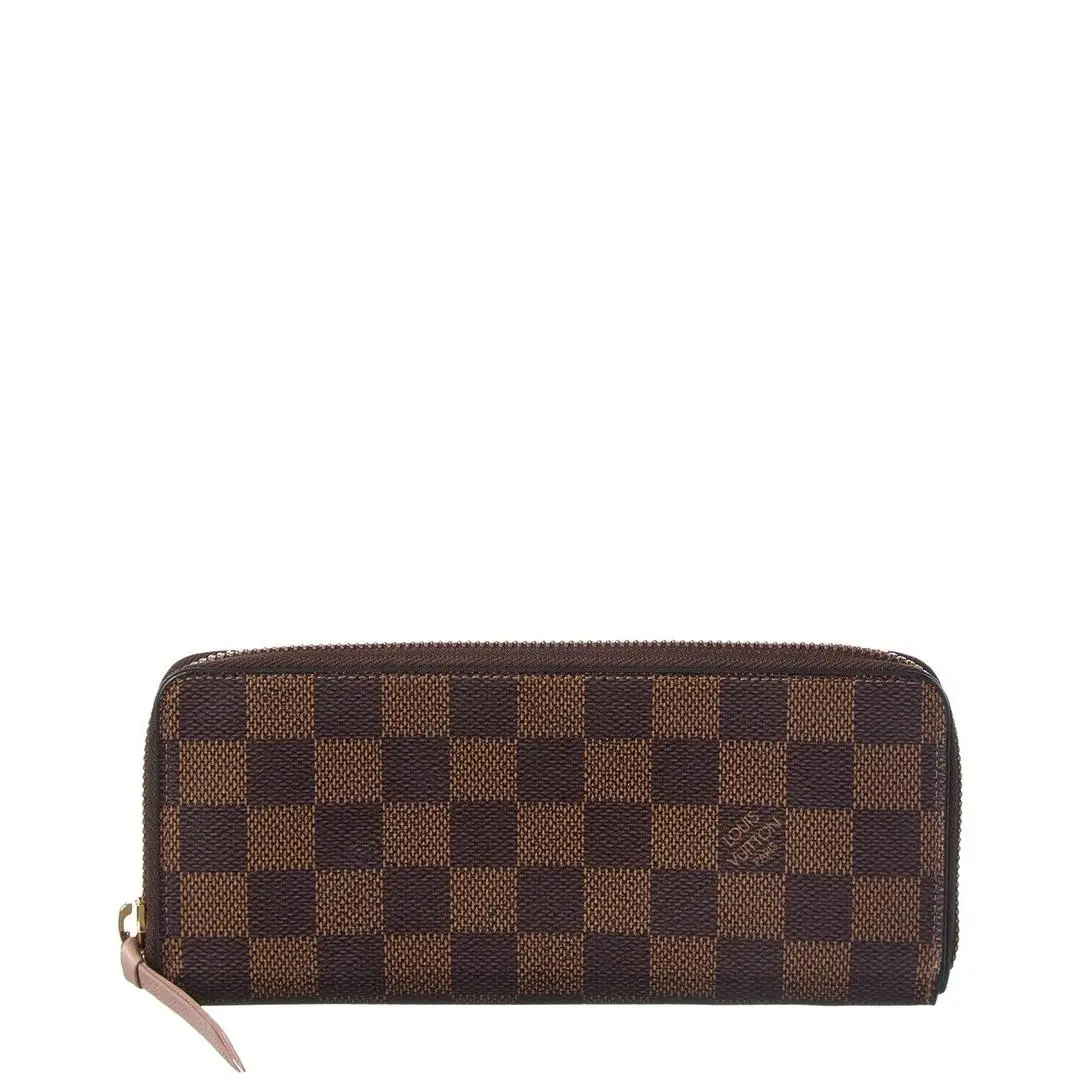 Louis Vuitton Brown Damier Ebene Coated Canvas Clemence Wallet
