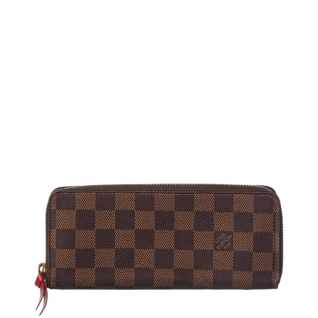 Louis Vuitton Brown Damier Ebene Coated Canvas Clemence Wallet