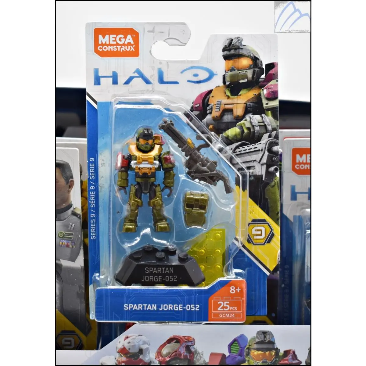 Halo Heroes 9 Mega Bloks Unsc Green Spartan Grenadier JORGE-052 Figure GCM24
