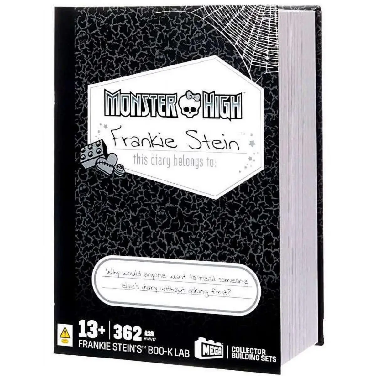 Mega Bloks Monster High Frankie Stein`s Boo-k Lab Construction Set Toy
