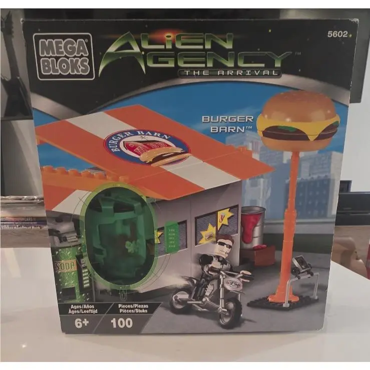 Mega Bloks Alien Agency The Arrival Burger Barn 2002 5602 Rare