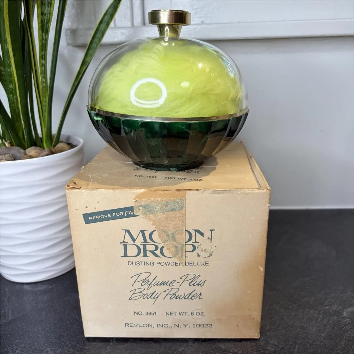Moon Drops Perfumed Body Powder W Puff 6 oz by Revlon