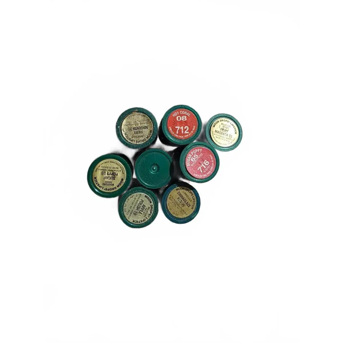 8 Vtg Rare  Moon Drops Lipstick Variety of Shades by Revlon