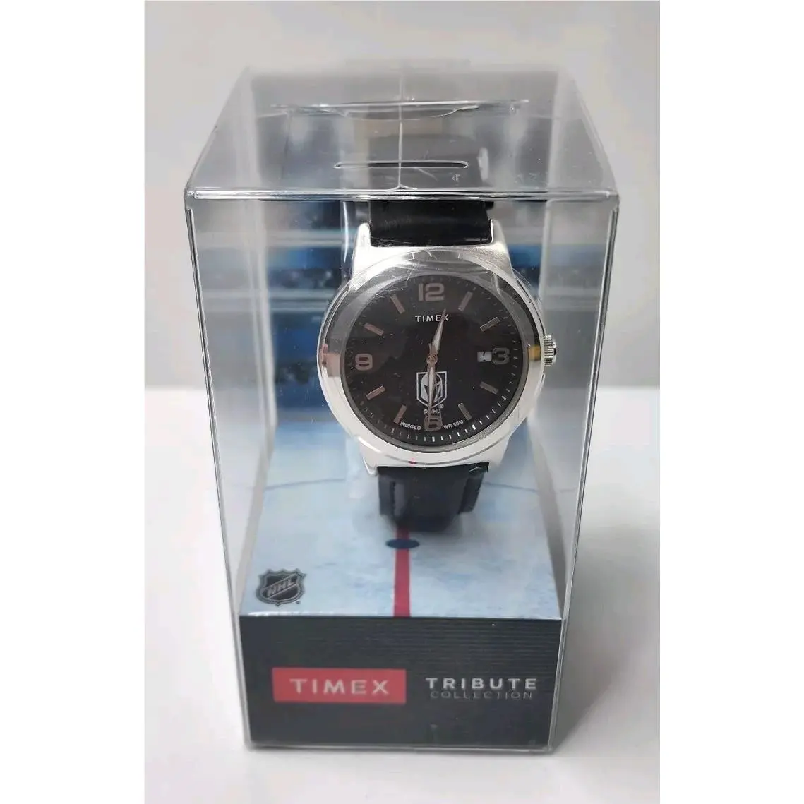 Tribute Collection - Vegas Golden Knights Men`s Watch - Leather Band by Timex