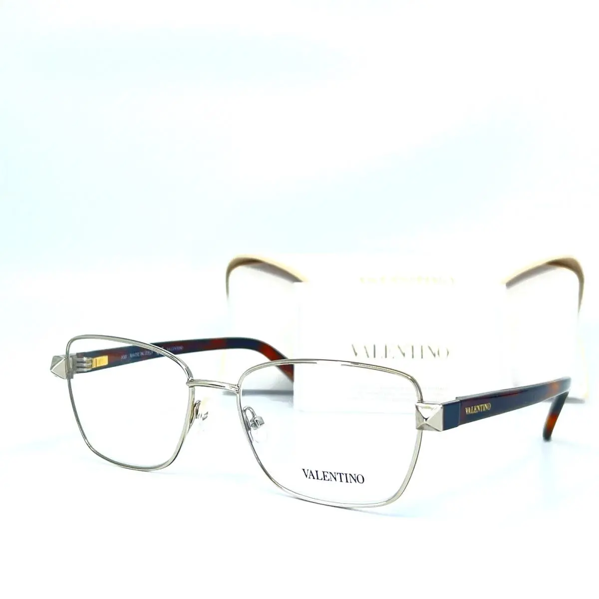 Valentino Eyeglasses V2124 721 Brown Rectangular Womens Frames 53 16 135 mm