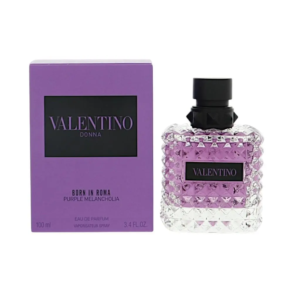 Born In Roma Purple Melancholia  Box For Women 3.4 Oz Eau De Parfum by Valentino