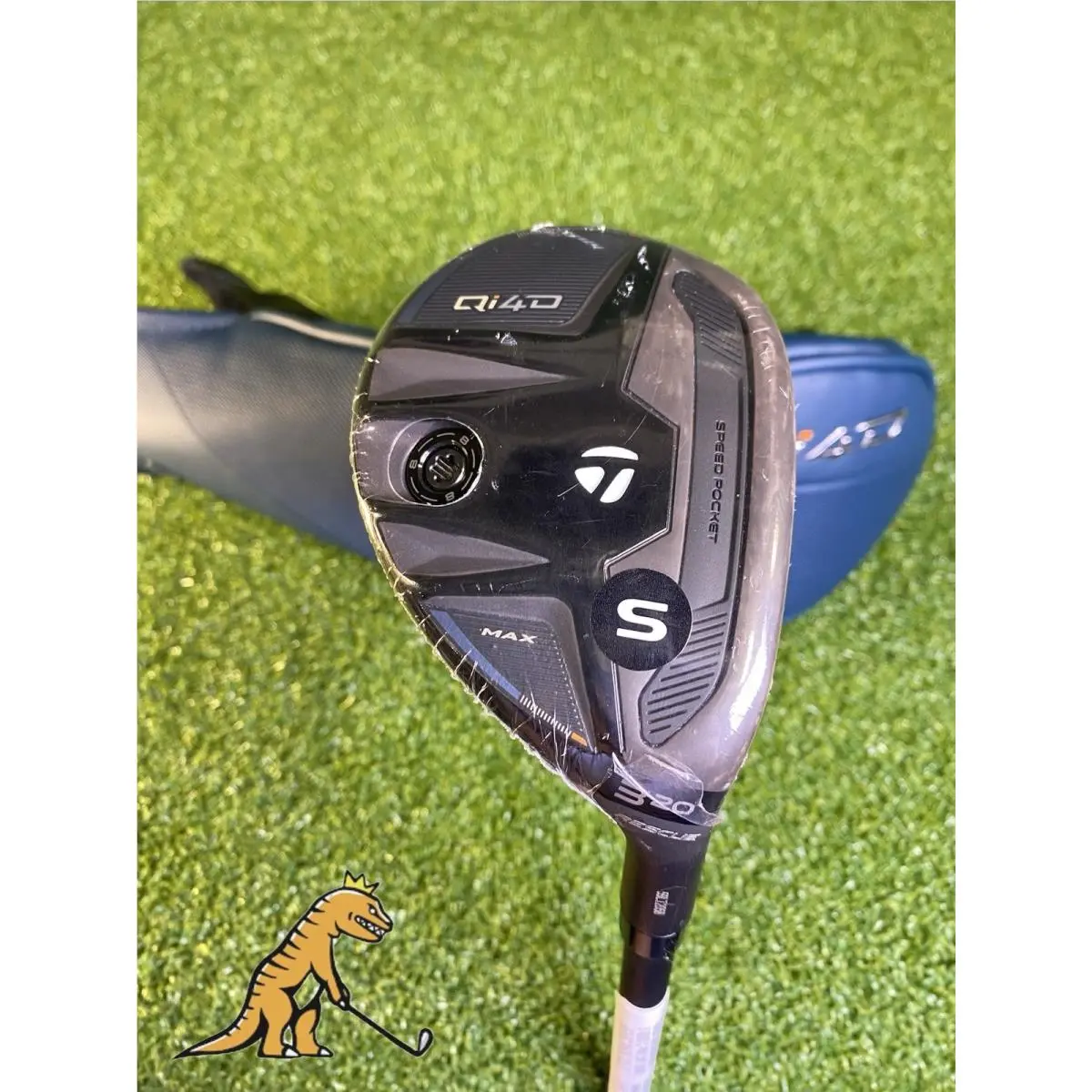 Taylormade Qi4D Max Rescue 20 3 Hybrid Reax 50g Stiff Flex Graphite + HC