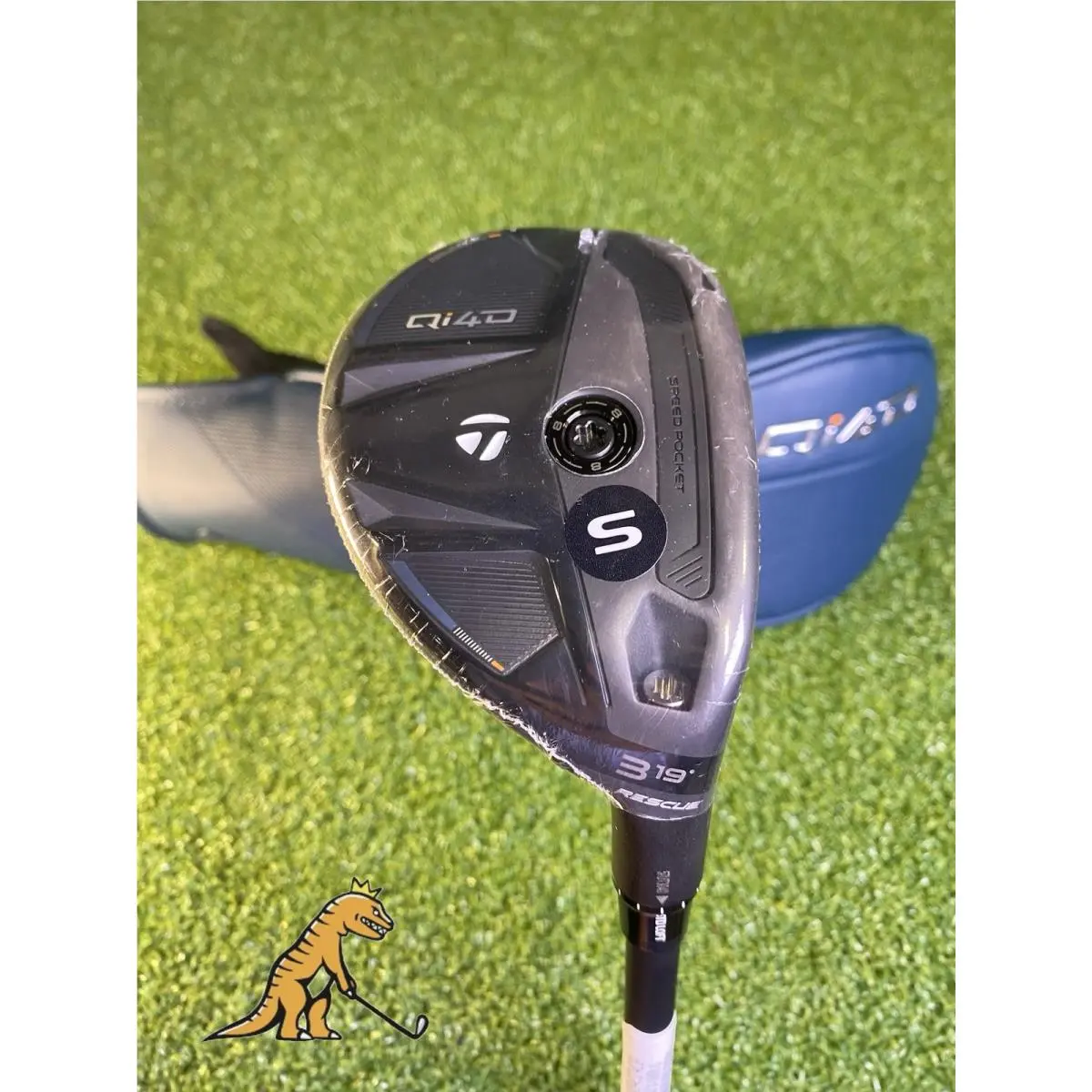 Taylormade Qi4D Rescue 19 3 Hybrid Reax 75g Stiff Flex Graphite + HC