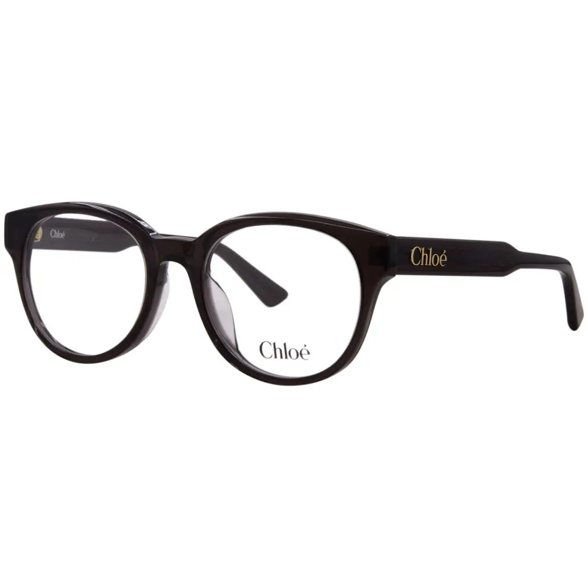 Chloe CH0343OA 001 Eyeglasses Women`s Grey Full Rim Round Shape 52mm - Frame: Gray