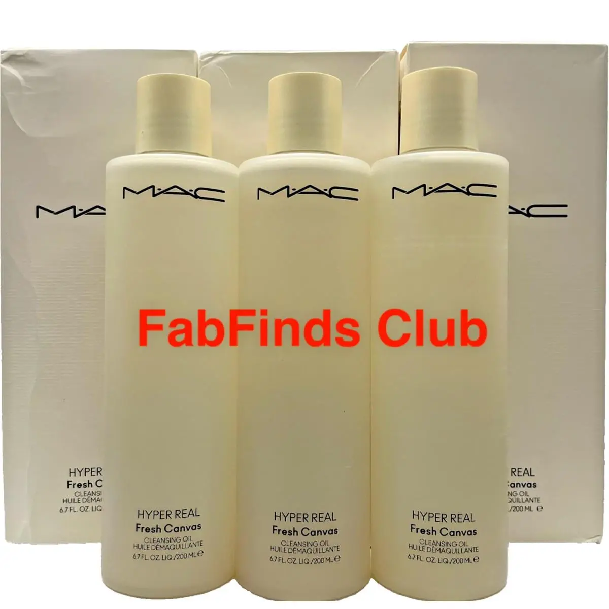 3x Mac Hyper Real Fresh Canvas Cleansing Oil 6.7fl.oz by MAC Cosmetics