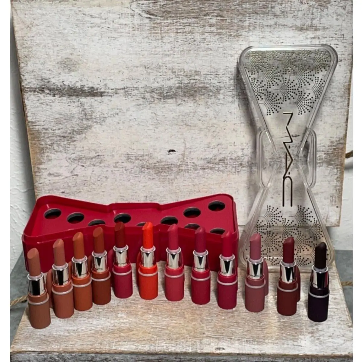 Mac Cosmetics Celebrate In Colour Powder Kiss Lip Vault x 12 Holiday Collection by MAC Cosmetics