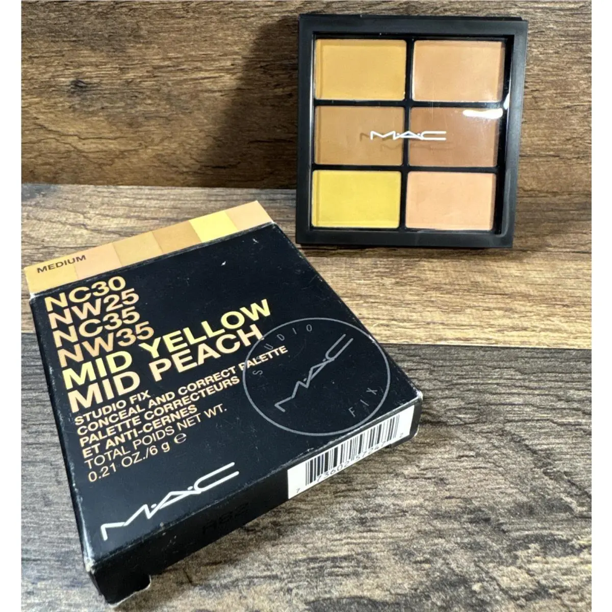 Mac Studio Fix Conceal and Correct Palette Cream Concealer .21oz/6g Medium by MAC Cosmetics