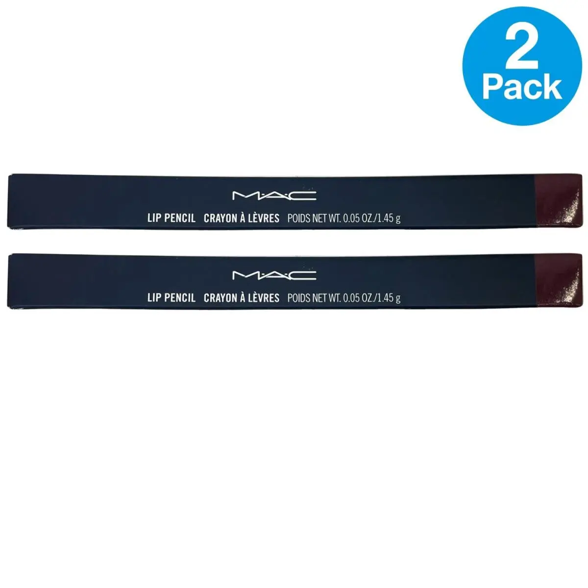 Mac Lip Pencil Crayon À Lèvres Plum Longwear Lip Liner 0.05 oz / 1.45 g 2 Pack by MAC Cosmetics