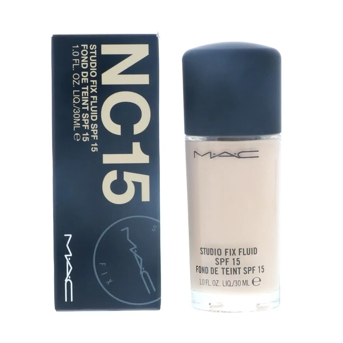 Mac Studio Fix Fluid SPF15 NC15 1 oz 2 Pack by MAC Cosmetics