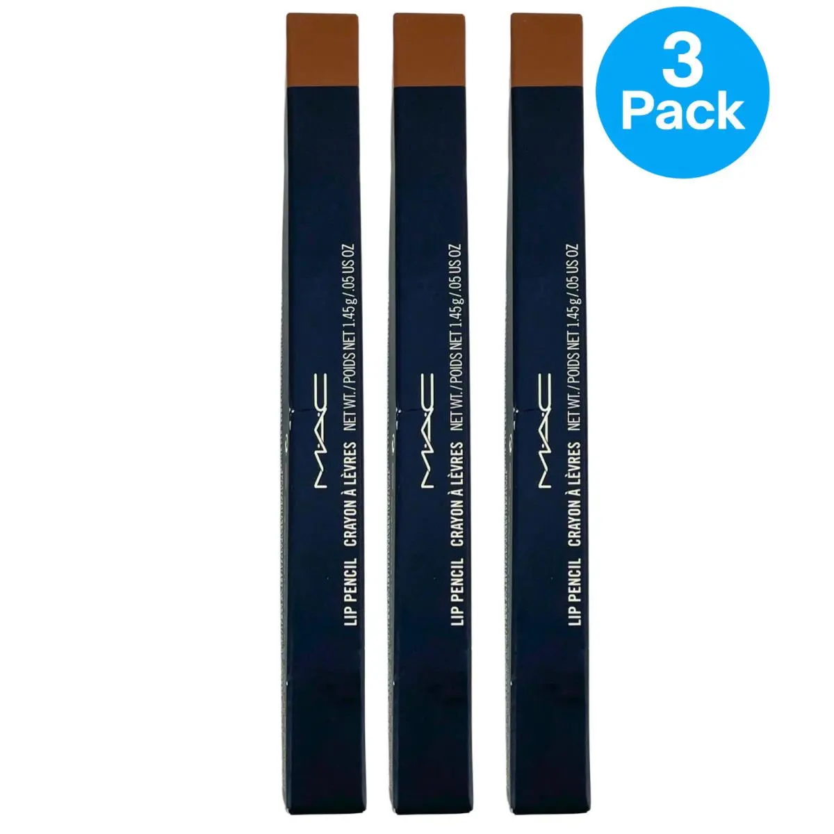 Mac Lip Pencil Crayon à Lèvres Lip Liner 0.05 oz / 1.45 g 3 Pack by MAC Cosmetics