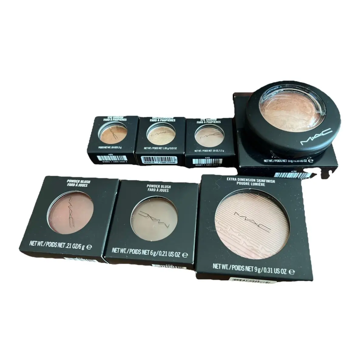Mac Cosmetics 7 pc Makeup Beauty Bundle Eyes and Cheeks by MAC Cosmetics