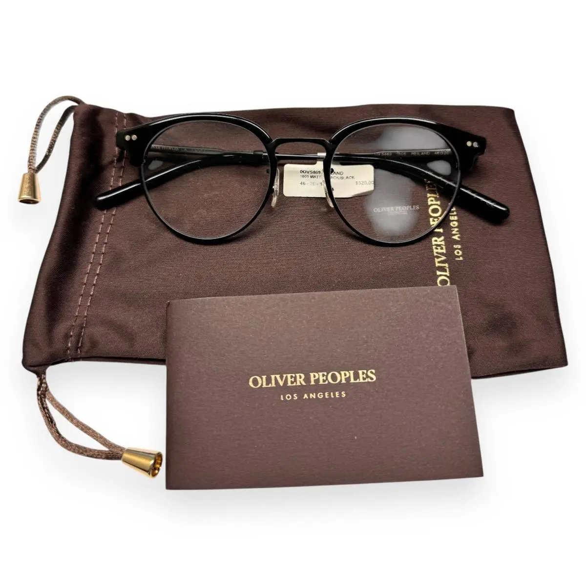 Reiland Eyeglasses Glasses OV5469 Polished Matte Black W/pouch by Oliver Peoples