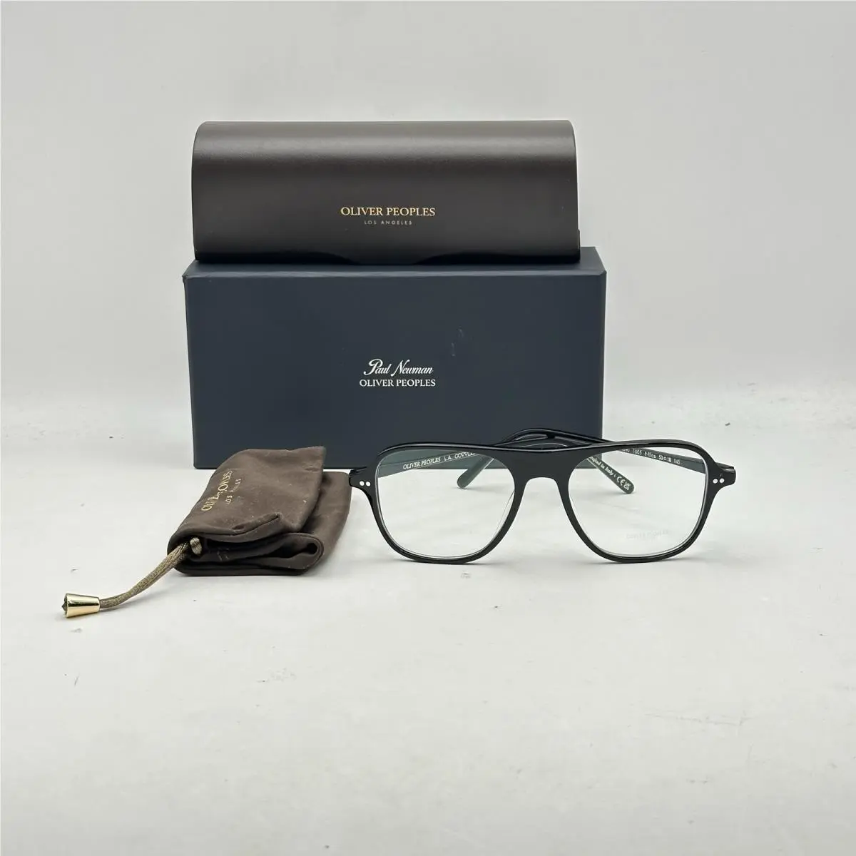 xpaul Newman Mens Aviator Full Rim Eyeglasses OV5581U Newman Blue by Oliver Peoples