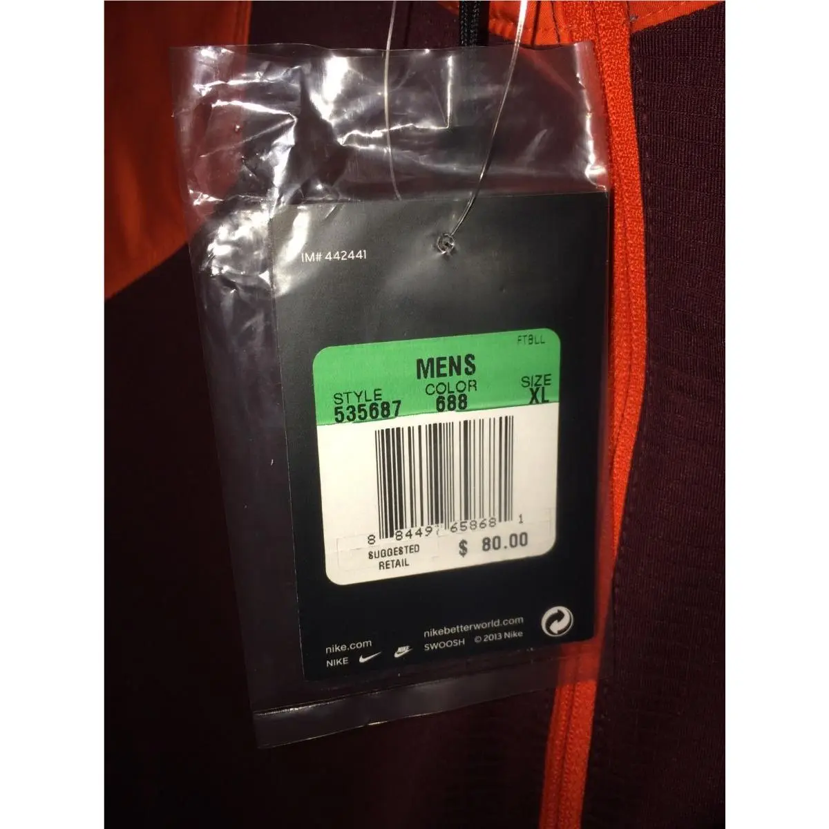 Nike clothing - NIKE 1/2 Zip Pullover Hybrid Sideline Jacket - 535687 - Red 8