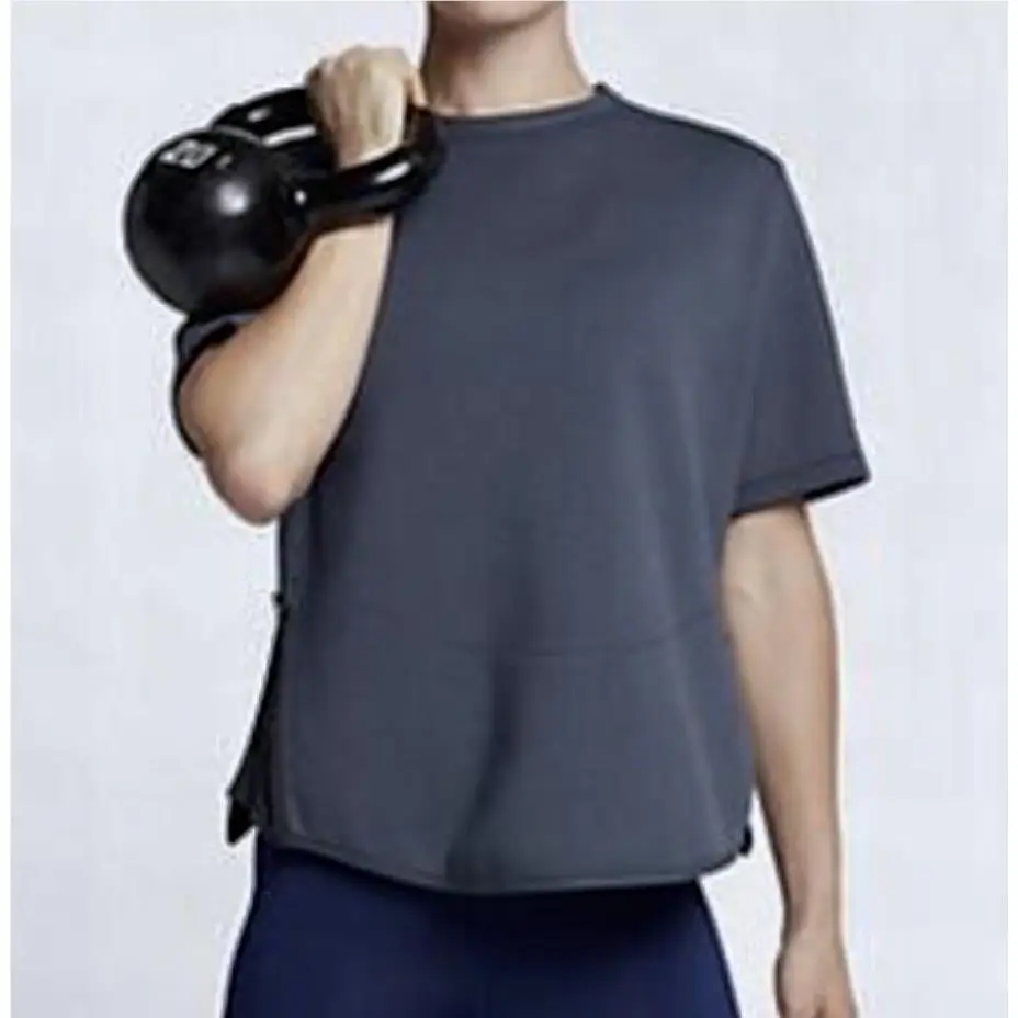 Nike clothing - NIKE Dry Therma Flex S/S Loose Training Top - 860211 - Blue 7