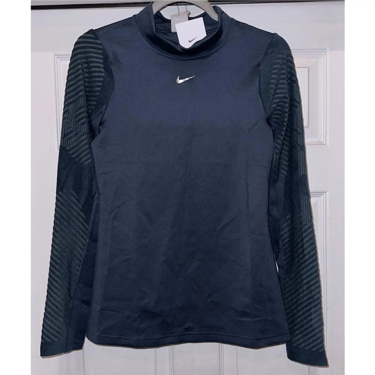 Nike clothing - NIKE Pro Therma Fit ADV L/S Thunder Blue Pullover Training Top - DD6574 - Blue 2