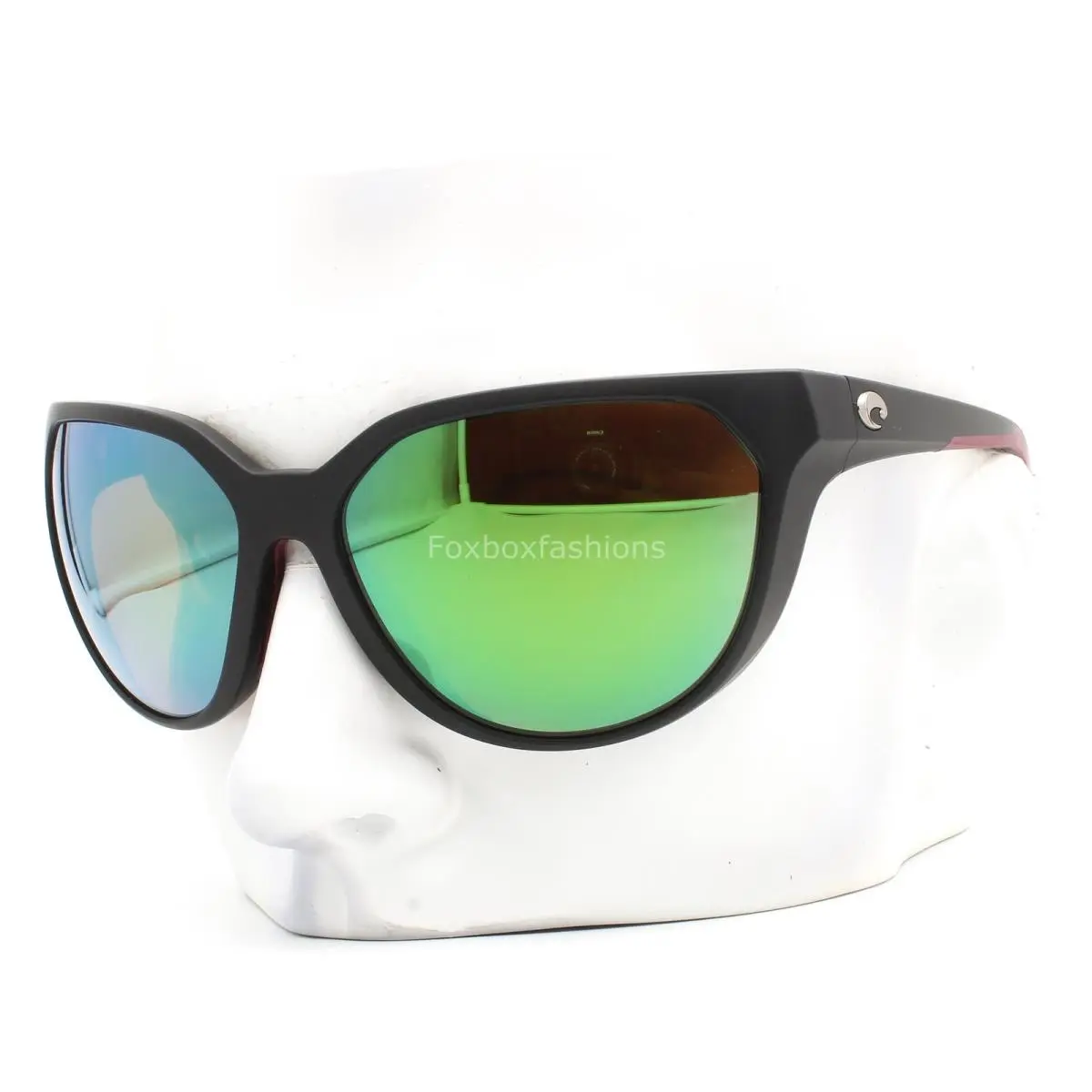 Mayfly Sunglasses Matte Black Polarized Green Glass 580G with Case by Costa Del Mar