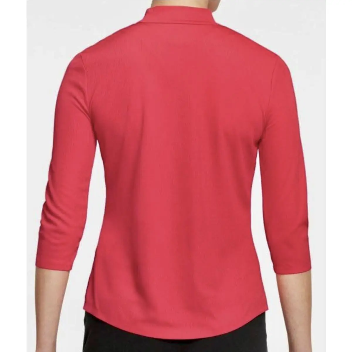 Nike clothing - Nike UV Ace 3/4 Sleeve Golf Shirt - DA3233 - Red 0