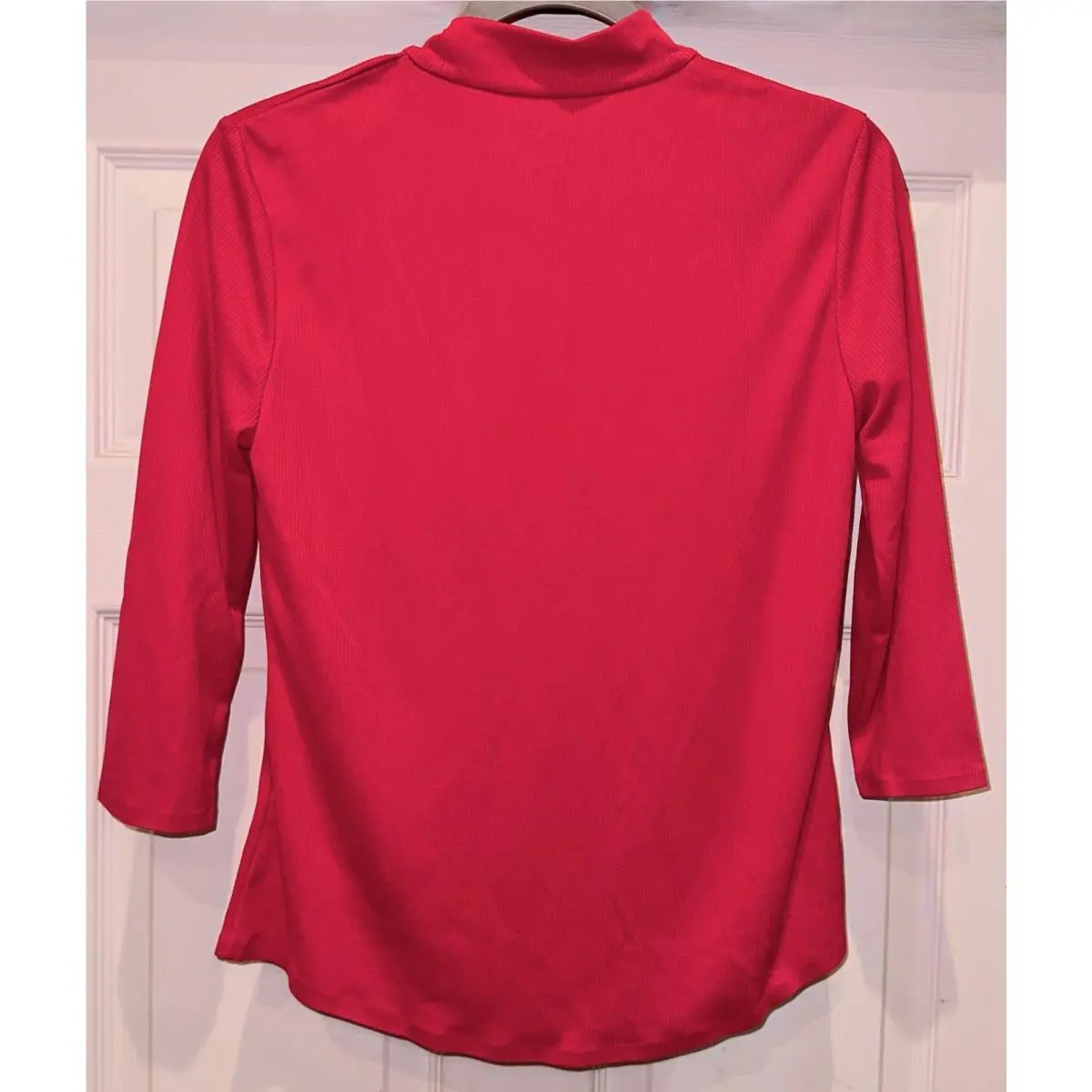 Nike clothing - Nike UV Ace 3/4 Sleeve Golf Shirt - DA3233 - Red 2