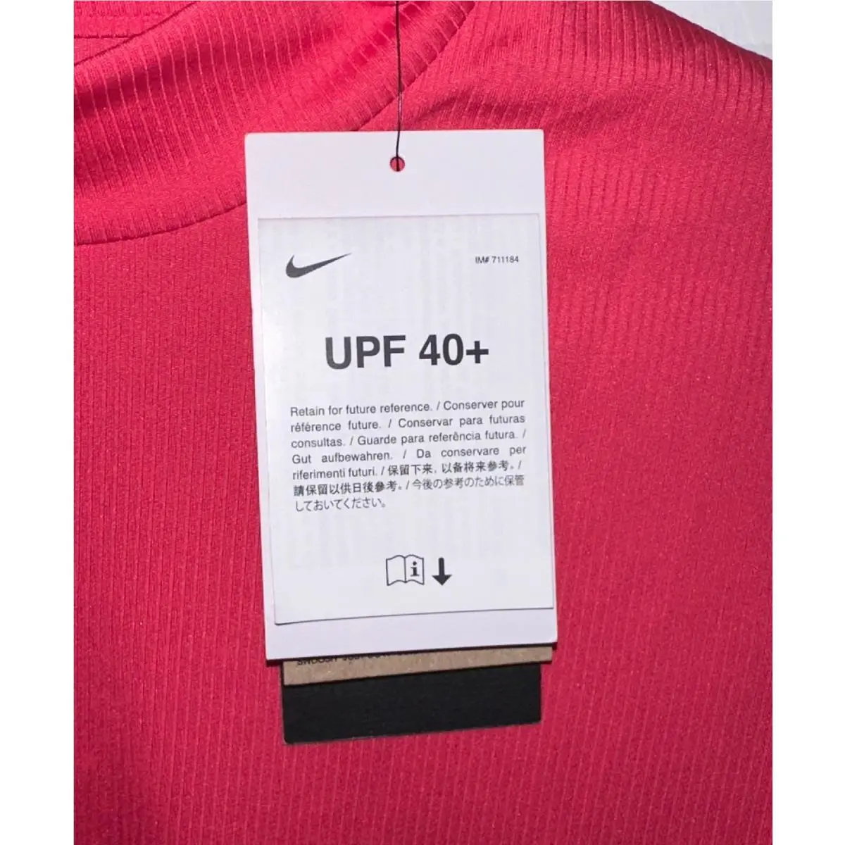 Nike clothing - Nike UV Ace 3/4 Sleeve Golf Shirt - DA3233 - Red 3