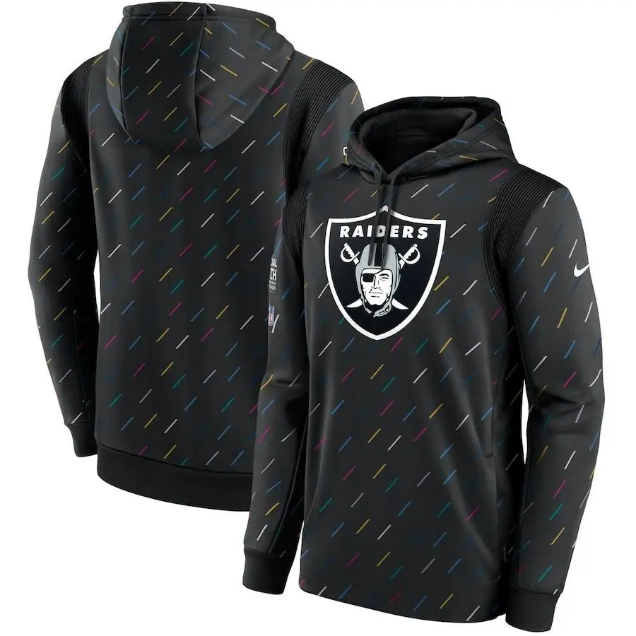 Nike Las Vegas Raiders Men`s Nfl Crucial Catch Hoodie Pullover Charcoal 2021