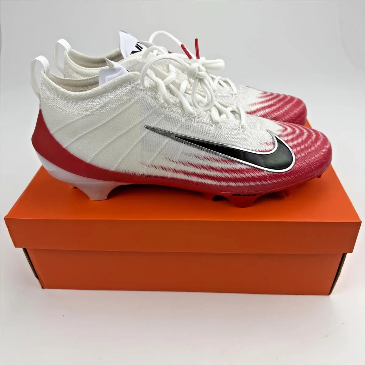 Nike Zoom Vapor Elite 1 White University Red FB3288-102 Men’s Sizes Cleats