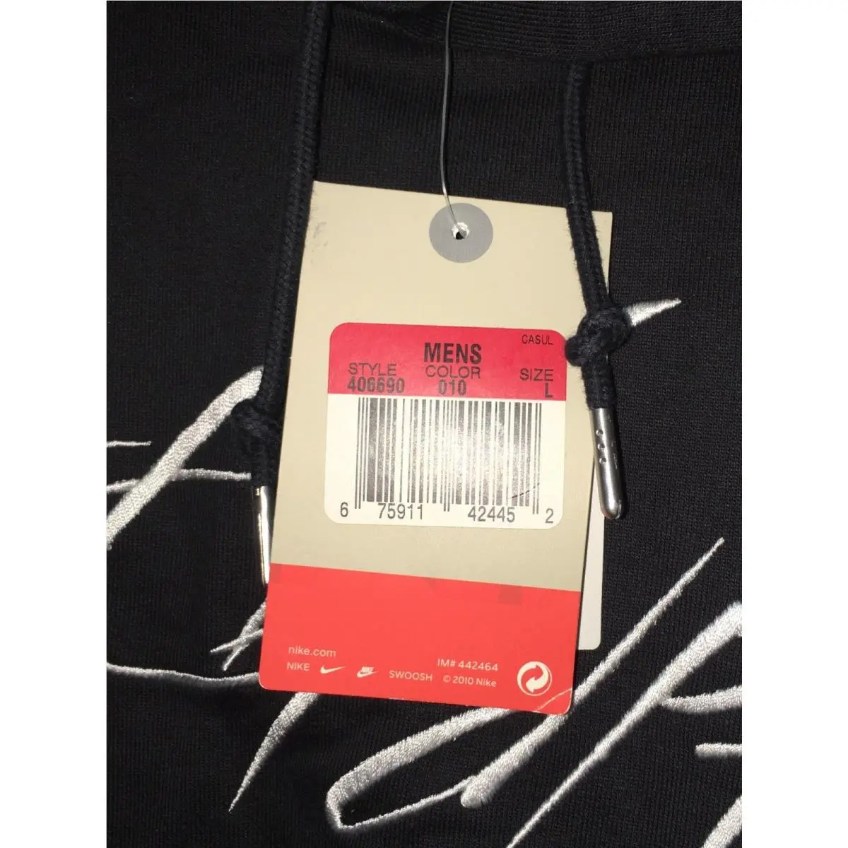 Nike clothing - NIKE Athletic Dept Flight Cotton Pullover Hoodie - 406690 - Black 6