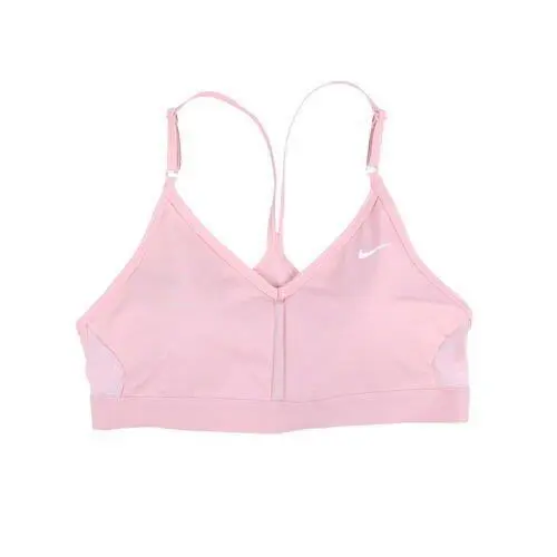 Nike Women`s V-neck Racerback Light-support Sports Bra Workout Gym Top